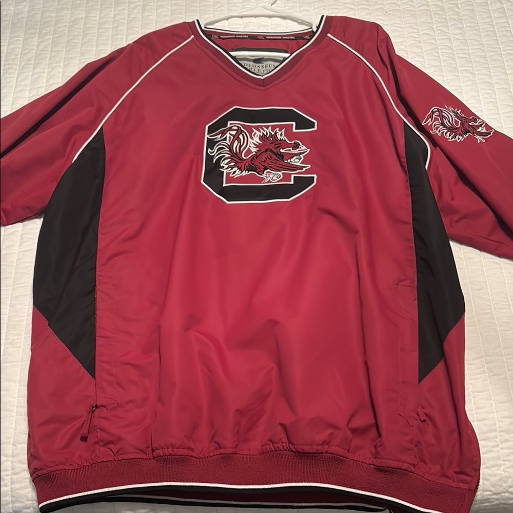 Red Gamecocks Pullover Jacket